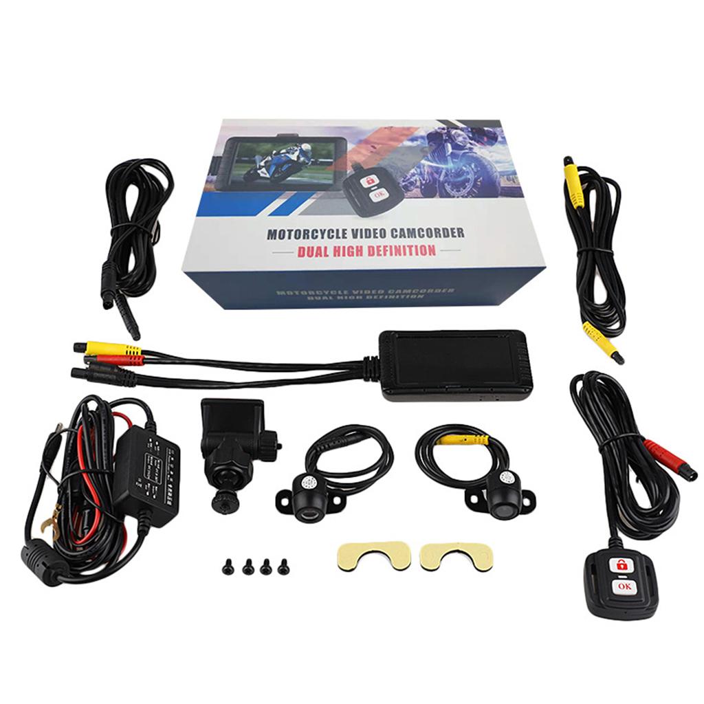 1080P Motorcycle Dashcam Dual  - огляд і ціна Dash Cam With Parking Monitor
