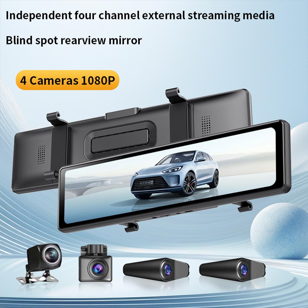 12inch Rearview Dash Cam 1080P - огляд і ціна Dash Cam Rear View Mirror 12 Inch