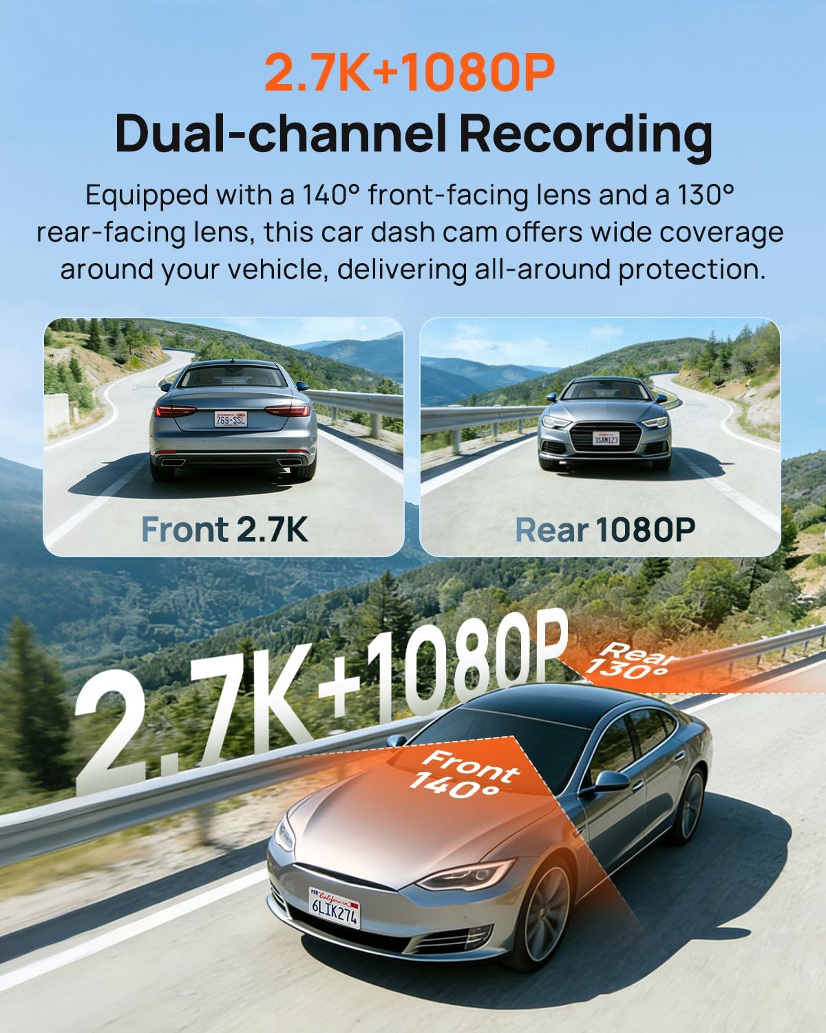 Dual Dash Cam 1944P 1080P STAR - огляд і ціна Dual Dash Cam With Gps Wifi