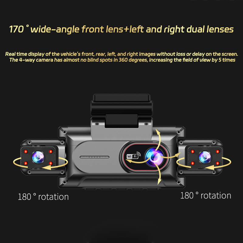 4Channel Dash Cam 1080P Drivin - огляд і ціна Dash Cam Night Vision Infrared