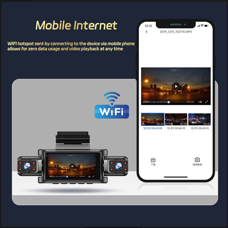 4Channel Dash Cam 1080P Drivin - огляд і ціна Dash Cam Night Vision Infrared