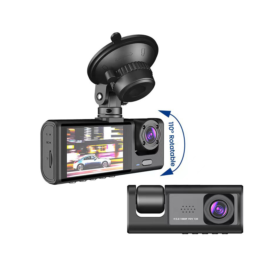 3 Channel Car DVR HD 1080P 3-L - огляд і ціна Dash Cam 3 Channel 1080P