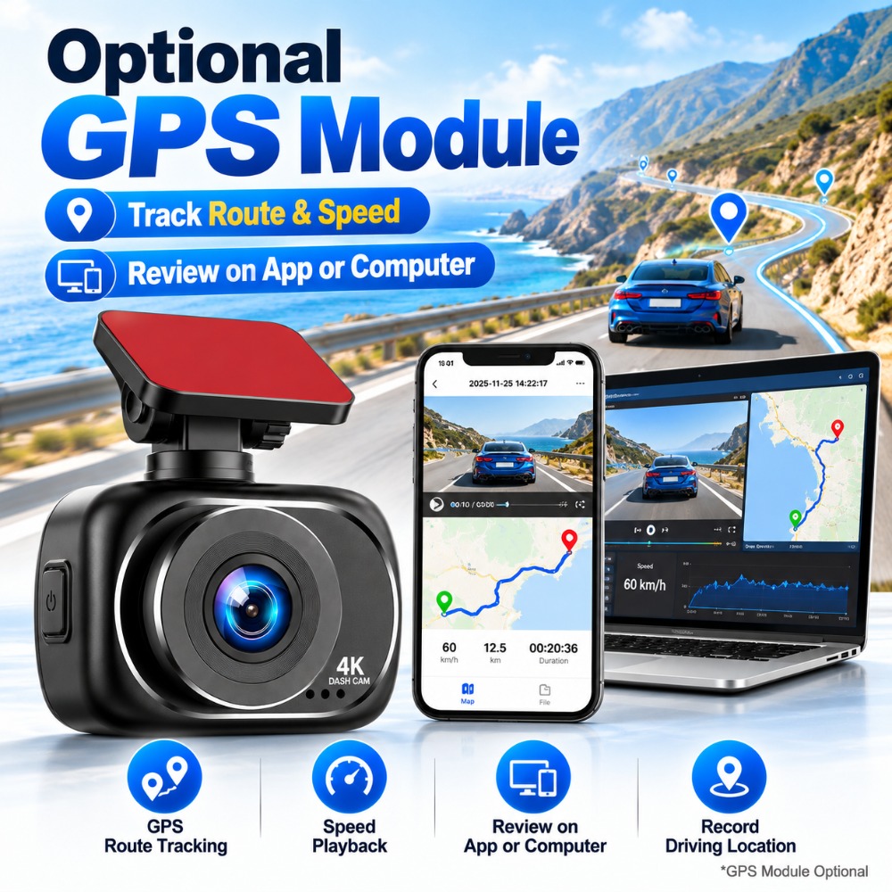 4K Dash Cam Front and Rear Dua - огляд і ціна Dual Dash Cam With Gps Wifi