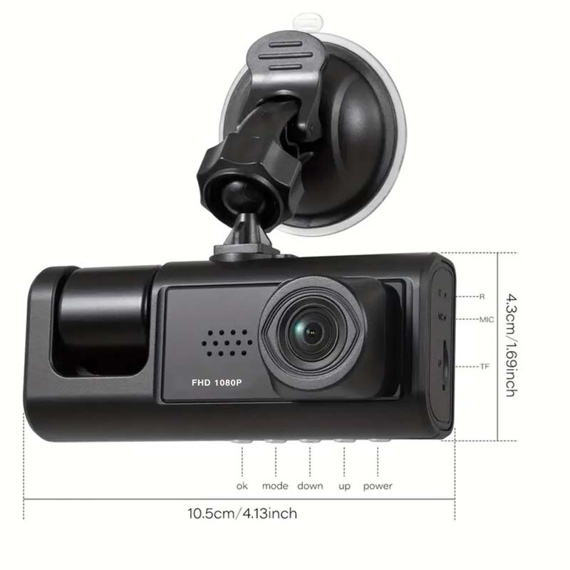 1080P Dual camera Dash Cam for - огляд і ціна Dash Cam Front And Rear 4K