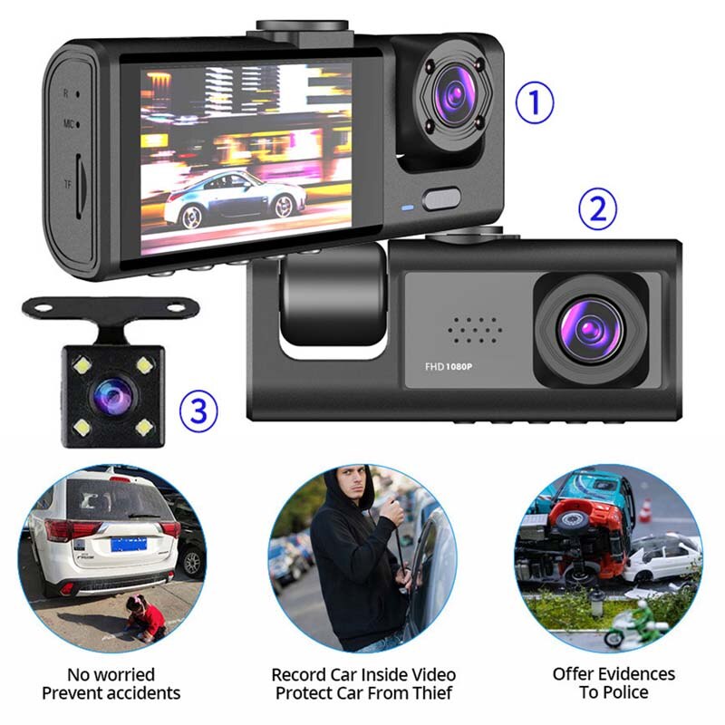 1080P Dual camera Dash Cam for - огляд і ціна Dash Cam Front And Rear 4K