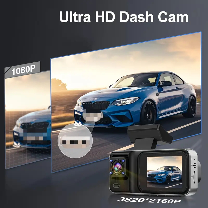 3 Channel Dash Cam for Cars Ca - огляд і ціна Dash Cam 3 Channel 1080P