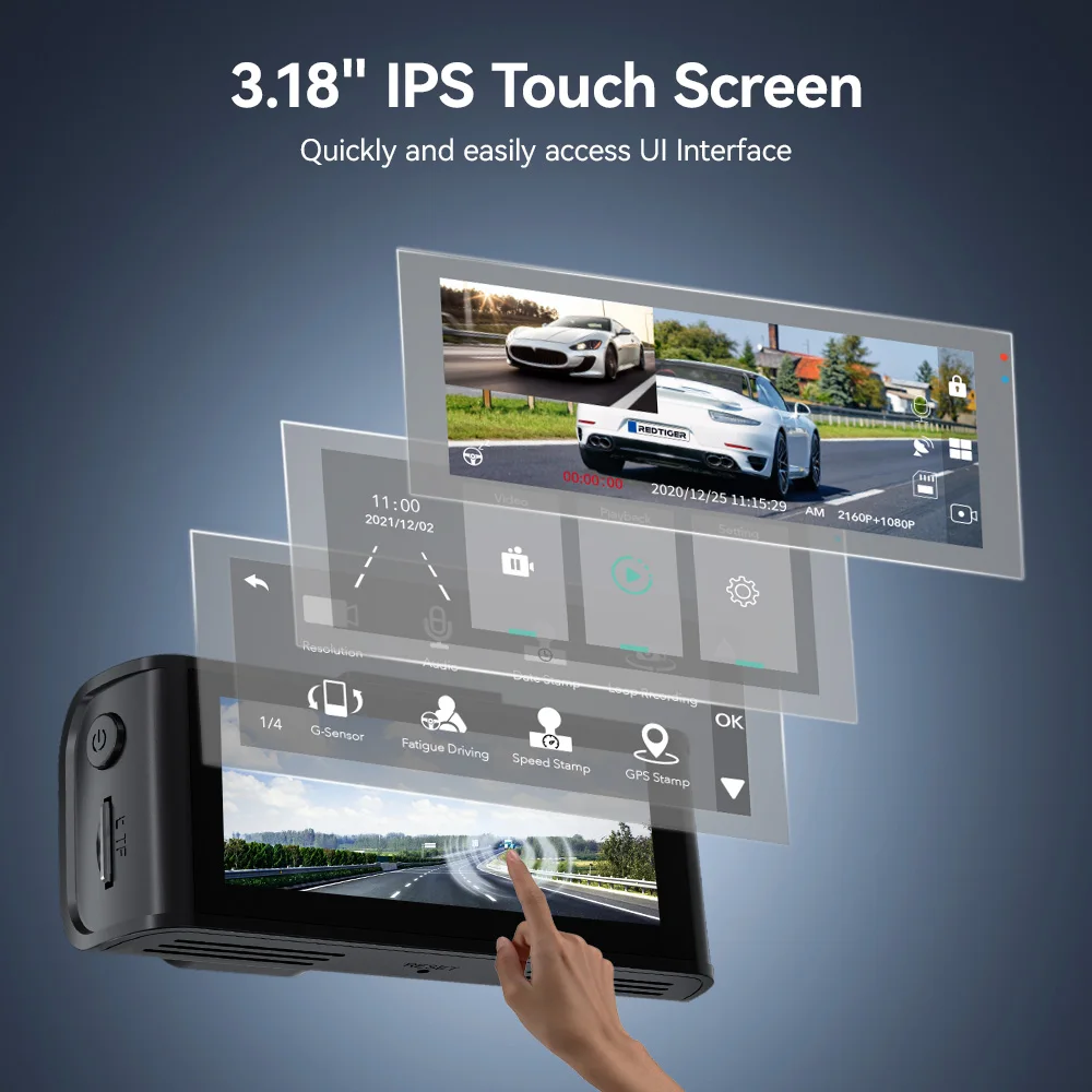 Dealer F7N-Touch Car Video Rec - огляд і ціна Dual Dash Cam With Gps Wifi