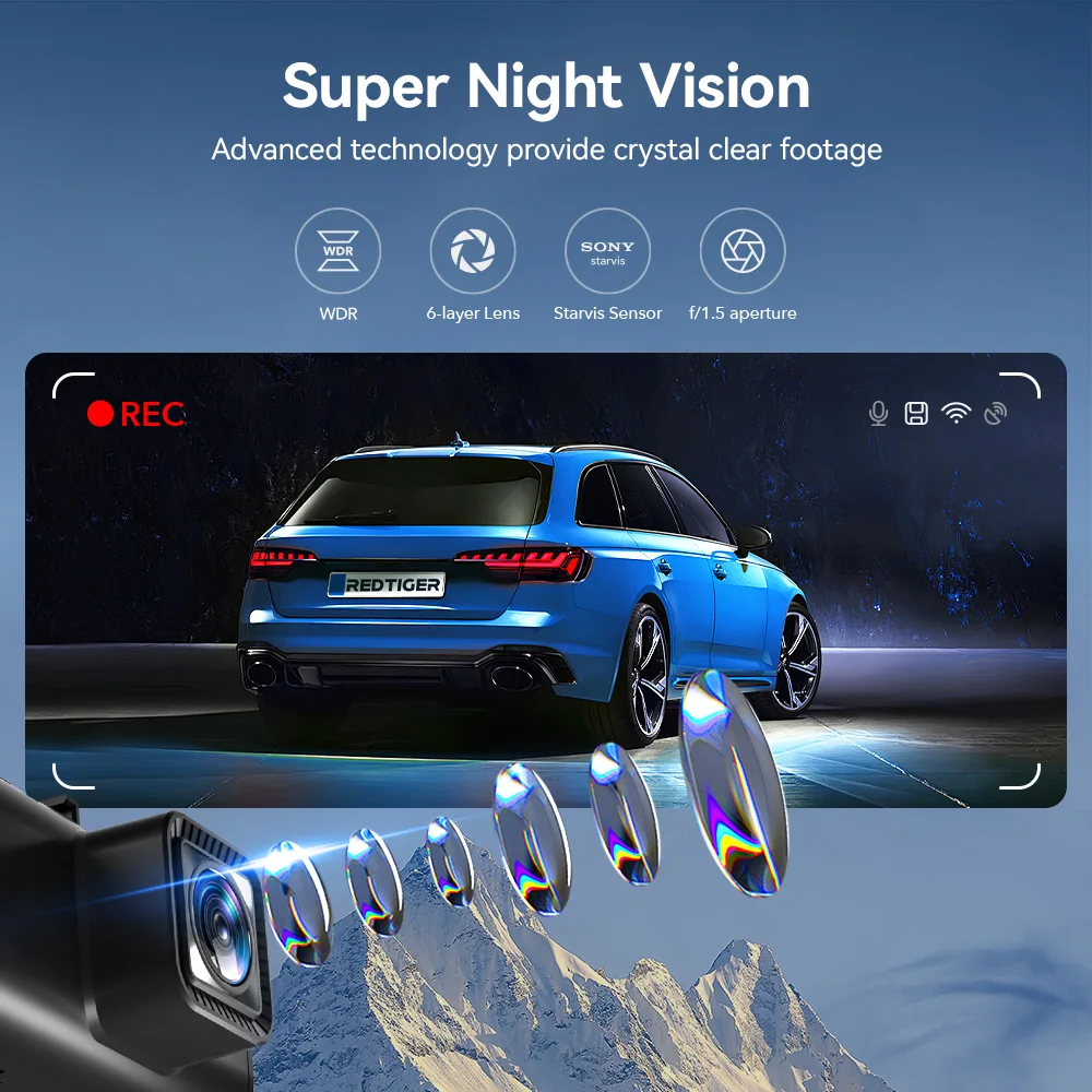 Dealer F7N-Touch Car Video Rec - огляд і ціна Dual Dash Cam With Gps Wifi